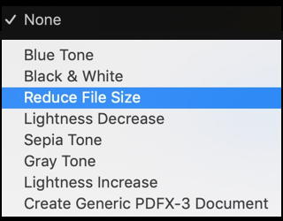 how to reduce size of pdf in preview on a mac
